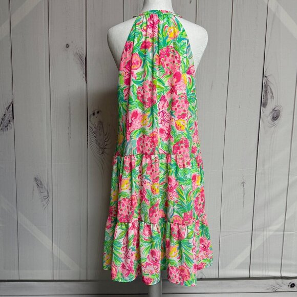 Lilly Pulitzer Carolane Dress Women’s M Resort White Pear Necessities EUC - Picture 3 of 10